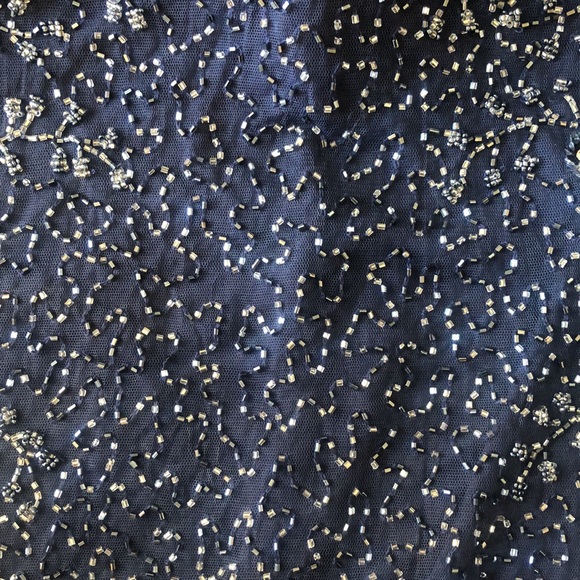 PISARRO NIGHTS Beaded V-neck Cocktail Dress - Picture 6 of 13